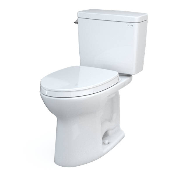TOTO Entrada 1.28 GPF Elongated Comfort Height Floor Mounted TwoPiece Toilet (Seat Not Included